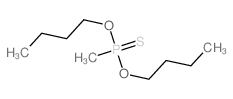 Phosphonothioic acid,methyl-, O,O-dibutyl ester (7CI,8CI,9CI) Structure