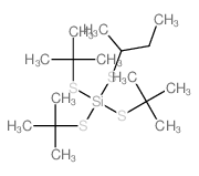 butan-2-ylsulfanyl-tris(tert-butylsulfanyl)silane结构式