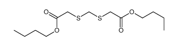 butyl 2-[(2-butoxy-2-oxoethyl)sulfanylmethylsulfanyl]acetate Structure