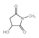 2,5-Pyrrolidinedione,3-hydroxy-1-methyl- structure
