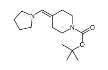 4-(吡咯烷-1-基亚甲基)哌啶-1-羧酸叔丁酯结构式