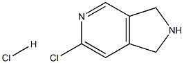 6-Chloro-2,3-dihydro-1H-pyrrolo[3,4-c]pyridine hydrochloride Structure