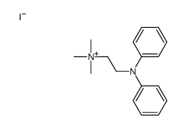 trimethyl-[2-(N-phenylanilino)ethyl]azanium,iodide Structure