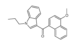 (4-methoxynaphthalen-1-yl)-(1-propylindol-3-yl)methanone Structure