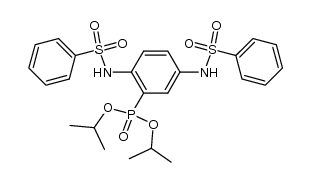 1,4-Bis(benzenesulfonamido)-2-(diisopropoxyphosphinyl)benzene结构式