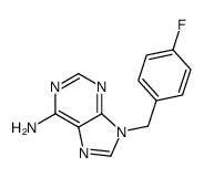 9-[(4-fluorophenyl)methyl]purin-6-amine Structure