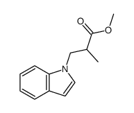 methyl 3-(1H-indol-1-yl)-2-methylpropanoate Structure