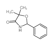 5,5-二甲基-2-苯基恶唑烷-4-酮结构式