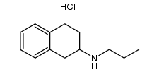 propyl-(1,2,3,4-tetrahydro-[2]naphthyl)-amine, hydrochloride结构式