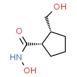 Cyclopentanecarboxamide, N-hydroxy-2-(hydroxymethyl)-, (1S,2R)- (9CI) Structure
