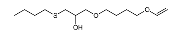 1-butylsulfanyl-3-(4-vinyloxy-butoxy)-propan-2-ol结构式