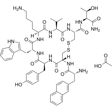 Lanreotide acetate结构式