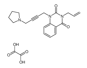 oxalic acid,3-prop-2-enyl-1-(4-pyrrolidin-1-ylbut-2-ynyl)quinazoline-2,4-dione Structure