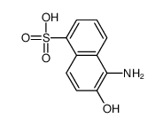5-amino-6-hydroxynaphthalene-1-sulfonic acid Structure