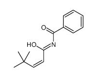 N-(4,4-dimethylpent-2-enoyl)benzamide结构式