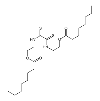 (1,2-dithioxo-1,2-ethanediyl)bis(imino-2,1-ethanediyl) dioctanoate structure