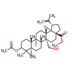 3-乙酰氧基-27-羟基-20(29)-流明-28-羧酸甲酯结构式