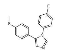 1-(4-fluorophenyl)-5-(4-methylsulfanylphenyl)imidazole Structure