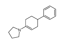 1-(4-PHENYLCYCLOHEX-1-ENYL)PYRROLIDINE结构式