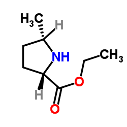 Proline, 5-methyl-, ethyl ester, cis- (8CI) structure