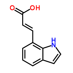 (2E)-3-(1H-Indol-7-yl)acrylic acid Structure