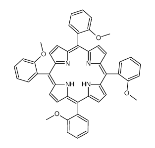 5,10,15,20-tetrakis(2-methoxyphenyl)-21,22-dihydroporphyrin结构式