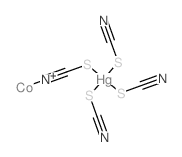 cobalt,thiocyanatomercury Structure