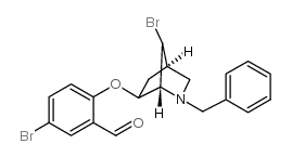 2-[(2-BENZYL-7-BROMO-2-AZABICYCLO[2.2.1]HEPT-6-YL)OXY]-5-BROMOBENZALDEHYDE Structure