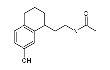N-[2-(7-hydroxy-1,2,3,4-tetrahydro-1-naphthyl)ethyl]acetamide Structure