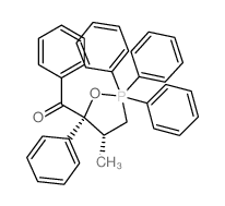 1,2-Oxaphospholane,5-benzoyl-2,2-dihydro-4-methyl-2,2,2,5-tetraphenyl-, trans- (8CI) structure