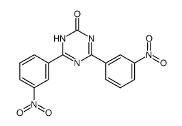 4,6-bis-(3-nitro-phenyl)-1H-[1,3,5]triazin-2-one Structure