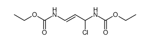 1,3-Di-(aethoxycarbonylamino)-1-chlorprop-2-en Structure