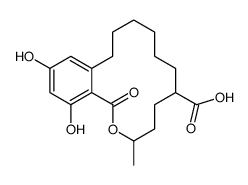 15,17-dihydroxy-11-methyl-13-oxo-12-oxabicyclo[12.4.0]octadeca-1(14),15,17-triene-8-carboxylic acid Structure