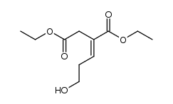 (E)-Ethyl-3-ethoxycarbonyl-6-hydroxy-3-hexenoat Structure