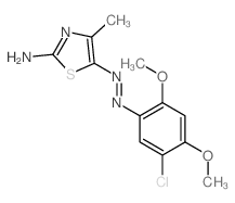 5-chloro-N-[(2-imino-4-methyl-1,3-thiazol-5-ylidene)amino]-2,4-dimethoxy-aniline picture