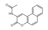 2-acetylamino-3H-naphtho[2,1-b]pyran-3-one结构式