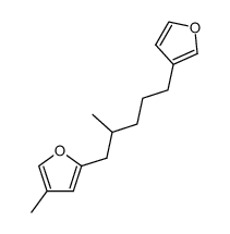 2-[5-(3-Furyl)-2-methylpentyl]-4-methylfuran structure