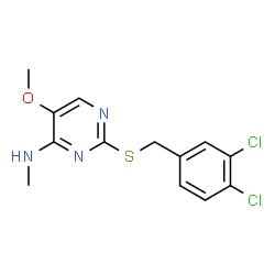 2-[(3,4-Dichlorobenzyl)sulfanyl]-5-methoxy-N-methyl-4-pyrimidinamine Structure