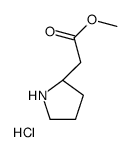 R-2-吡咯烷乙酸甲酯盐酸盐结构式
