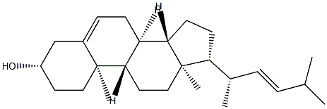 (22E,20S)-26,27-Bisnorergosta-5,22-dien-3β-ol Structure