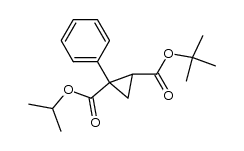 2-tert-butyl 1-isopropyl 1-phenylcyclopropane-1,2-dicarboxylate结构式