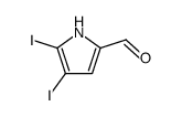 4,5-diiodopyrrole-2-carbaldehyde结构式