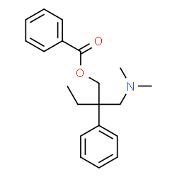 β-[(Dimethylamino)methyl]-β-ethylphenethyl alcohol benzoate结构式