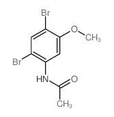 N-(2,4-dibromo-5-methoxy-phenyl)acetamide结构式