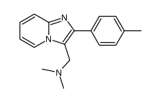 N,N-dimethyl-1-(2-(p-tolyl)imidazo[1,2-a]pyridin-3-yl)methanamine结构式
