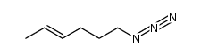 trans-4-azido-hex-2-ene Structure