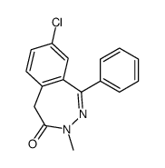 8-chloro-3-methyl-1-phenyl-5H-2,3-benzodiazepin-4-one结构式