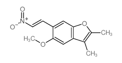 5-methoxy-2,3-dimethyl-6-[(E)-2-nitroethenyl]benzofuran结构式