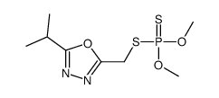 dimethoxy-[(5-propan-2-yl-1,3,4-oxadiazol-2-yl)methylsulfanyl]-sulfanylidene-λ5-phosphane Structure