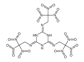 N,N',N''-tris(2,2,2-trinitroethyl)-1,3,5-triazine-2,4,6-triamine结构式